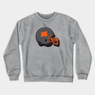 Oregon State Outline Football Helmet Crewneck Sweatshirt